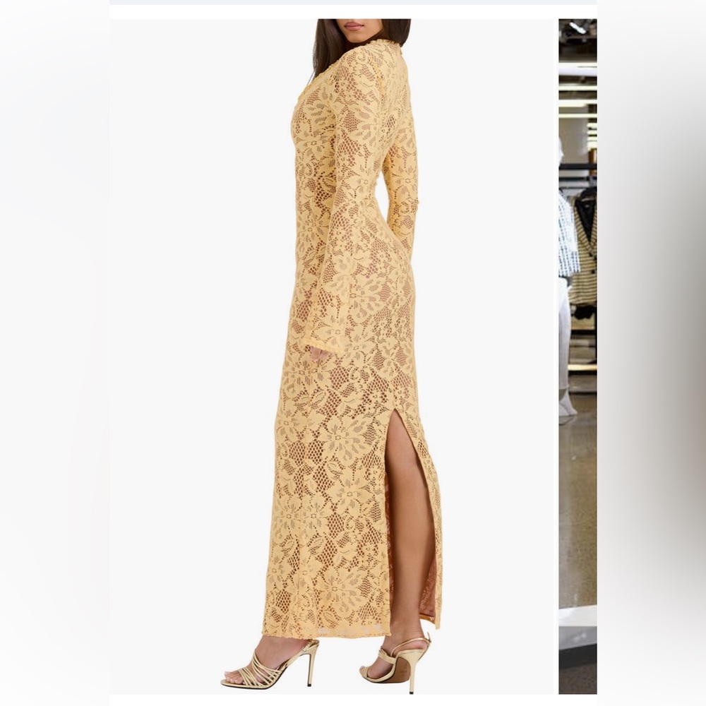 Indiana Long Sleeve Lace Maxi Dress - Picture 3 of 7